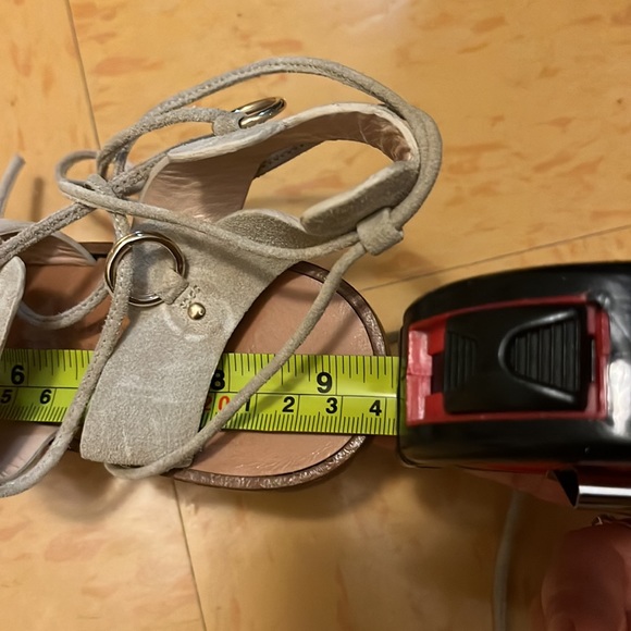 Club Monaco beige suede gladiator Sandals - Picture 9 of 9